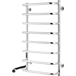 Електрична рушникосушарка Kroner KRP Stil STL-EL90x50-8 (500x900, ліва, сенсорна), Доступні розміри: 500 x 900, Підключення рушникосушарки: ліве, фото 