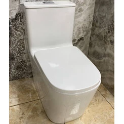 Безободковый унитаз-компакт VBI Linosa White VBI-021002 (c сиденьем), фото 