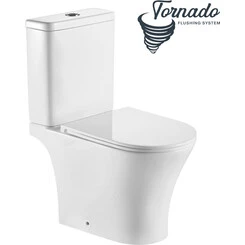 Безободковый унитаз-компакт Koller Pool Dakota Tornado 3.0 1805560199 (воронкообразный, с сиденьем), фото 