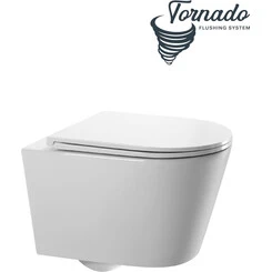 Безободковый подвесной унитаз Koller Pool Mio Tornado 3.0 1811560198 (воронкообразный, c сиденьем), фото 