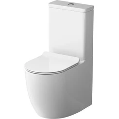 Безободковый унитаз-компакт Am.Pm Like AquaSpin CLA8600SC (воронкообразный, с сиденьем), фото 