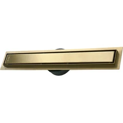 Душевой трап VBI Fort 70 Brushed Gold VBI-060107BG (70 см, брашированное золото), Цвет производителя: брашированное золото (матовое), Доступные размеры: 70, фото 