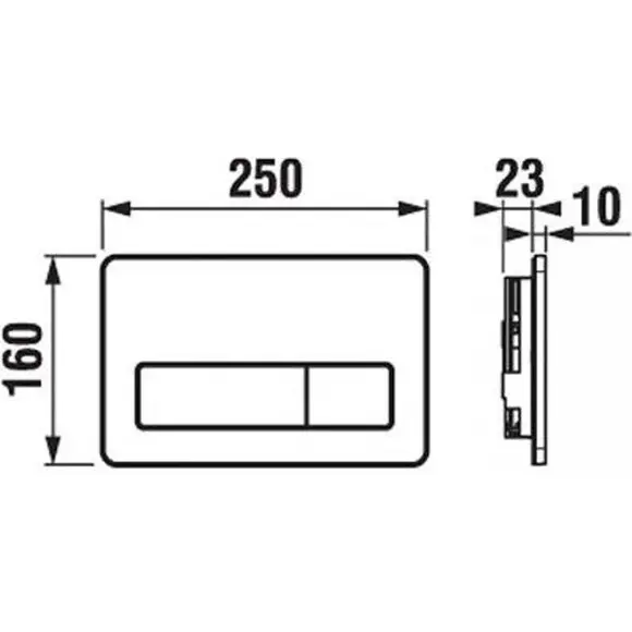 Клавіша змиву Jika Dual Flush H8936630040001, фото , изображение 2