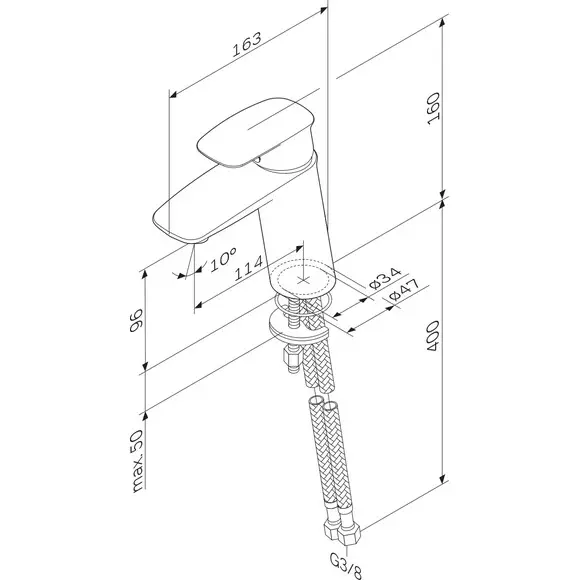 Смеситель для умывальника Am.Pm Spirit V2.1 F71A02100, фото 12