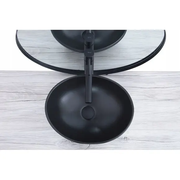Раковина Rea Sofia N Black Matt REA-U0333 (41x34.5 см, чорна матова, чаша), Доступні розміри: 41 x 34, Колір виробника: чорний матовий, фото , изображение 5