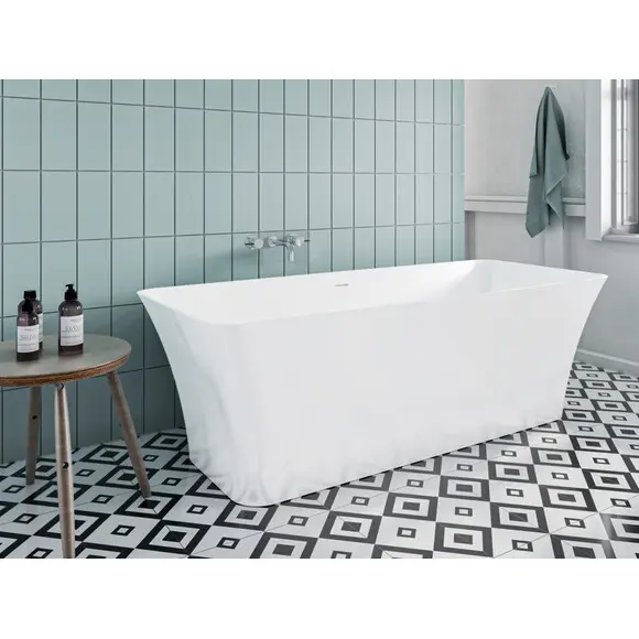 Miraggio Bonita 0000265 Ванна окрема прямокутна 180x75 см, білий глянець, Колір виробника: білий глянець, Технологія виробництва: Miramarble, фото , изображение 5