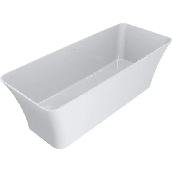 Miraggio Bonita 0000265 Ванна окрема прямокутна 180x75 см, білий глянець, Колір виробника: білий глянець, Технологія виробництва: Miramarble, фото 