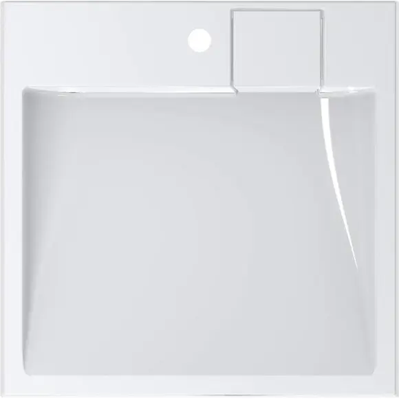 Miraggio Tallinn 0000248 Умывальник над стиральной машиной прямоугольный 60x59 см, белый глянец, Цвет производителя: белый глянец, Технология производства: Miramarble, фото 5