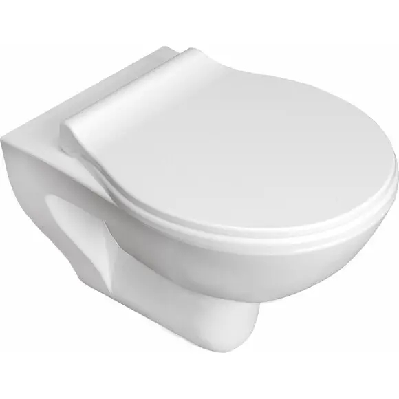 Безобідковий підвісний унітаз Imprese Netka Rimless C065048 (з сидінням мікроліфт), фото 