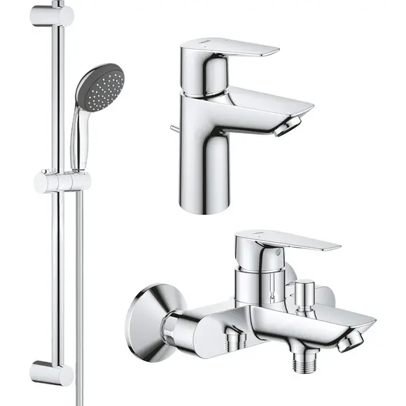 Комплект смесителей для ванной комнаты Grohe QuickFix Start Edge S-Size UA202501SQ (24196001+24198001+27942000), фото 