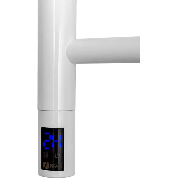 Електрична рушникосушарка Navin Омега Sensor 12-015133-5380 (530x800, біла глянсова, ліва, сенсорна, з таймером), Доступні розміри: 530 x 800, Колір виробника: білий глянець, Підключення рушникосушарки: ліве, фото , изображение 4