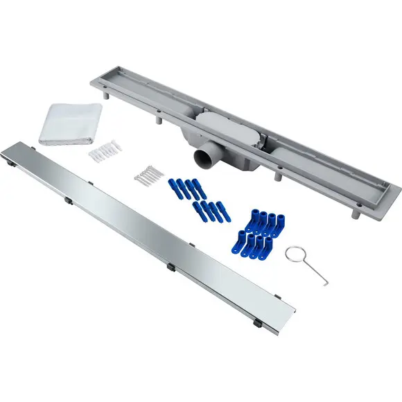 Трап для душу Qtap Dry Tile304-700 (QTDRYTILE304700, 700 мм, сірий/хром), фото , изображение 5