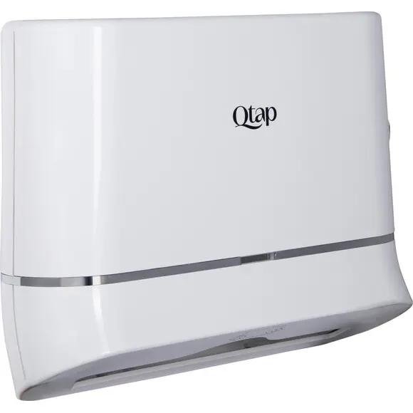 Тримач для паперових рушників Qtap Drzak na Rucniky DR600WP (QTDR600WP, білий глянсовий, настінний), фото 