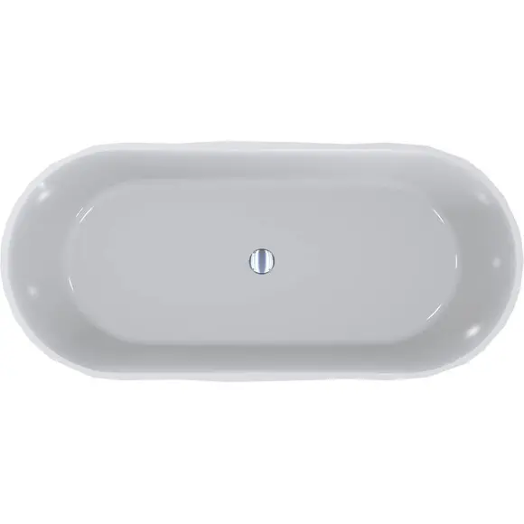 Мармурова ванна Miraggio Sapfire Miramarble 0002250 (165x76 см, окремостояча), Колір виробника: білий глянець, Технологія виробництва: Miramarble, фото , изображение 7