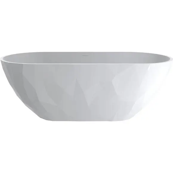 Мармурова ванна Miraggio Sapfire Miramarble 0002250 (165x76 см, окремостояча), Колір виробника: білий глянець, Технологія виробництва: Miramarble, фото , изображение 8