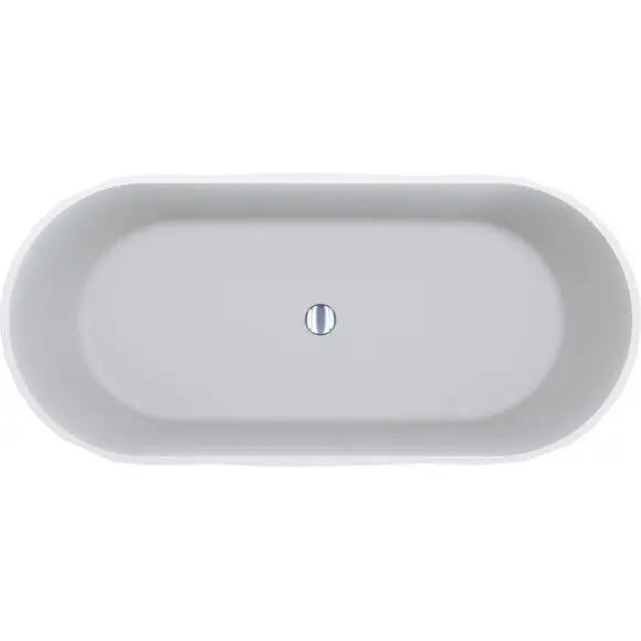 Мармурова ванна Miraggio Sapfire Mirasoft 0002252 (165x76 см, біла матова, окремостояча), Колір виробника: білий матовий, Технологія виробництва: Mirasoft Technology, фото , изображение 3