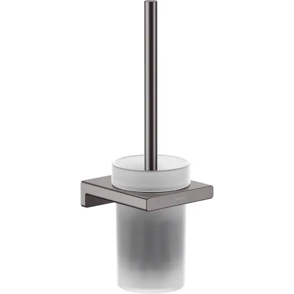 Йоржик для унітазу Hansgrohe AddStoris Brushed Black Chrome 41752340 (брашований чорний хром, настінний), Колір виробника: брашований чорний хром, фото 
