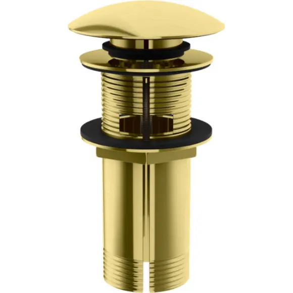 Донний клапан Kohlman Klik-Klak Brushed Gold KOREK EGDB (брашоване золото, з переливом), Колір виробника: золото брашоване (матове), фото 