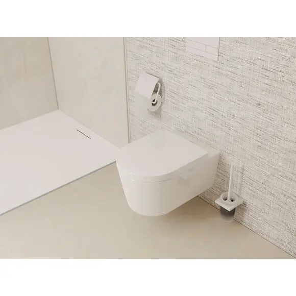 Йоржик для унітазу Hansgrohe AddStoris Matt White 41752700 (білий матовий, настінний), Колір виробника: білий матовий, фото , изображение 3