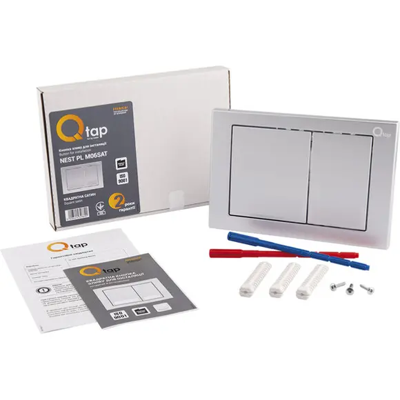 Комплект унітаз з інсталяцією 4 в 1 Qtap QT07335177W45135: підвісний унітаз із сидінням Jay QT07335177W + інсталяція Nest ST QT0133M425 + клавіша змиву Nest QT0111M06029SAT + звукоізоляційна прокладка, фото , изображение 13