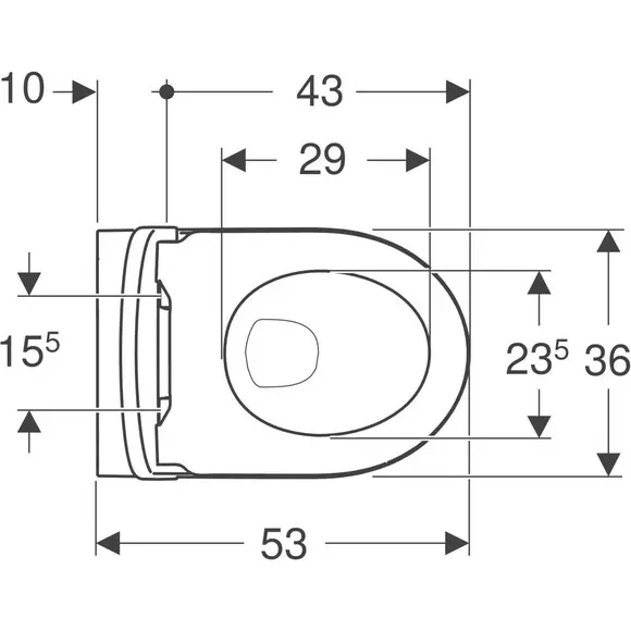 Безобідковий підвісний унітаз Geberit iCon Rimfree 501.664.00.1 (з сидінням), фото , изображение 7