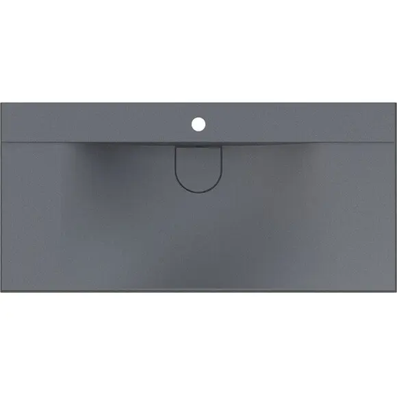 Умивальник Miraggio Fly 1000 Mirastone Gray 0001454 (100x48 см, сірий, з крилом), Доступні розміри: 100 x 48, Колір виробника: сірий, Технологія виробництва: Mirastone, фото , изображение 3