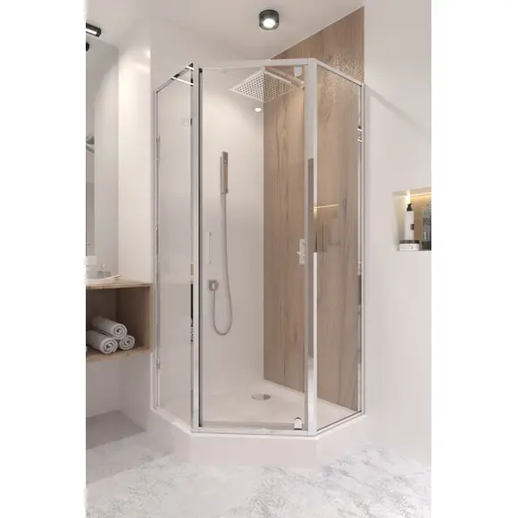 Набор Qtap LEOCRM10995AC6SET: душевая кабина Leo LEOCRM10995AC6 + поддон Diamond DIAMOND309912, фото 2