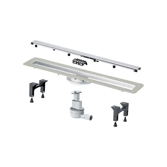 Душевой трап Viega Advantix Visign ER10 Stainless steel 753177 (90 см, нержавейка), Цвет производителя: нержавейка, Доступные размеры: 90, фото 2