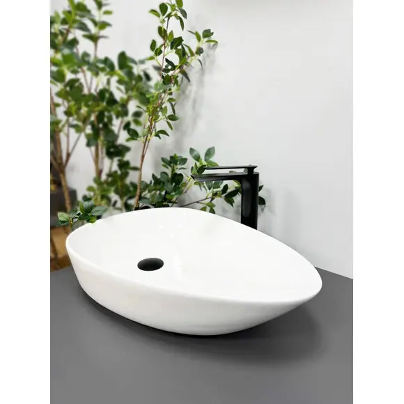 Умывальник VBI Trento 55 White VBI-011900 (55x39 см, чаша), Доступные размеры: 55 x 39, фото 