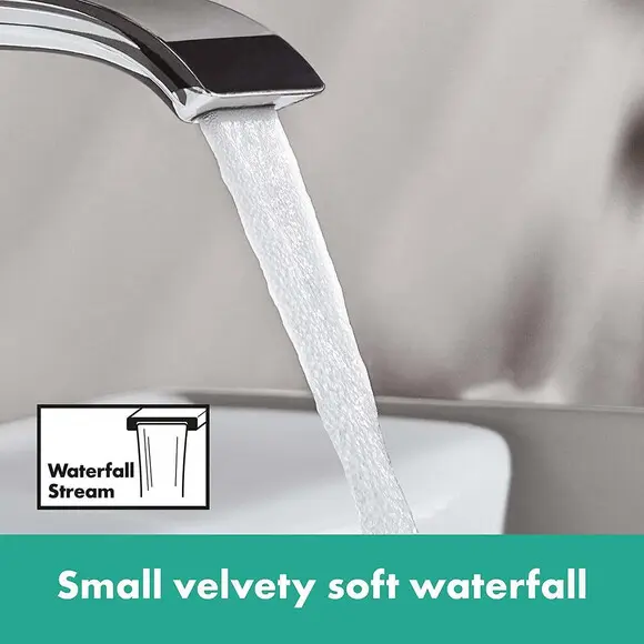 Внешняя часть смесителя скрытого монтажа для умывальника Hansgrohe Vivenis Chrome 75050000 (каскадный излив), Цвет производителя: хром, фото 4