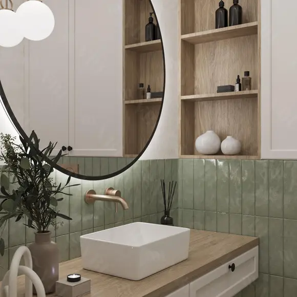 Умывальник VBI Asti S White VBI-013001 (41x30 см), Доступные размеры: 41 x 30, Цвет производителя: белый глянец, фото 2