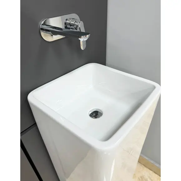 Умывальник VBI Lukka White VBI-019002 (40x40 см, напольный), Доступные размеры: 40 x 40, Цвет производителя: белый глянец, фото 3