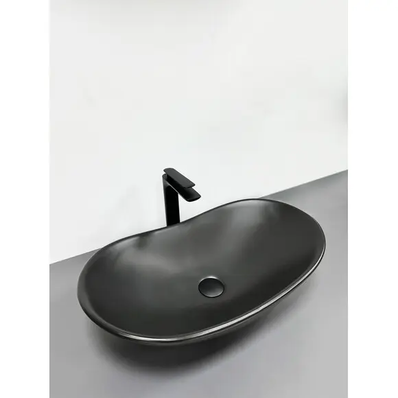 Раковина VBI Turin Black Matt VBI-011502 (62x36 см, черная матовая, чаша), Доступные размеры: 62 x 36, Цвет производителя: черный матовый, фото 