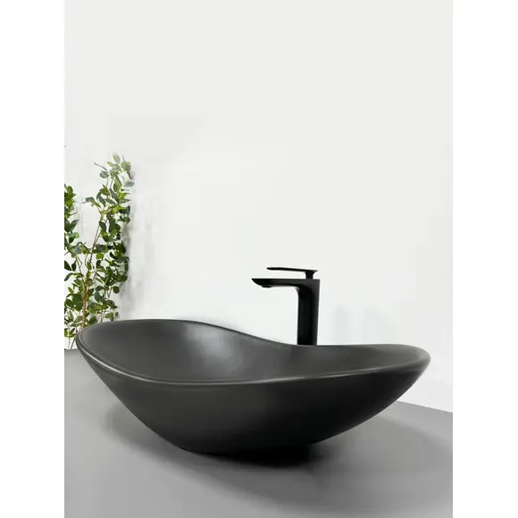 Раковина VBI Turin Black Matt VBI-011502 (62x36 см, черная матовая, чаша), Доступные размеры: 62 x 36, Цвет производителя: черный матовый, фото 2