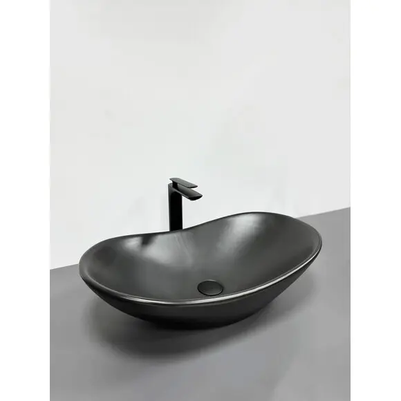 Раковина VBI Turin Black Matt VBI-011502 (62x36 см, черная матовая, чаша), Доступные размеры: 62 x 36, Цвет производителя: черный матовый, фото 3