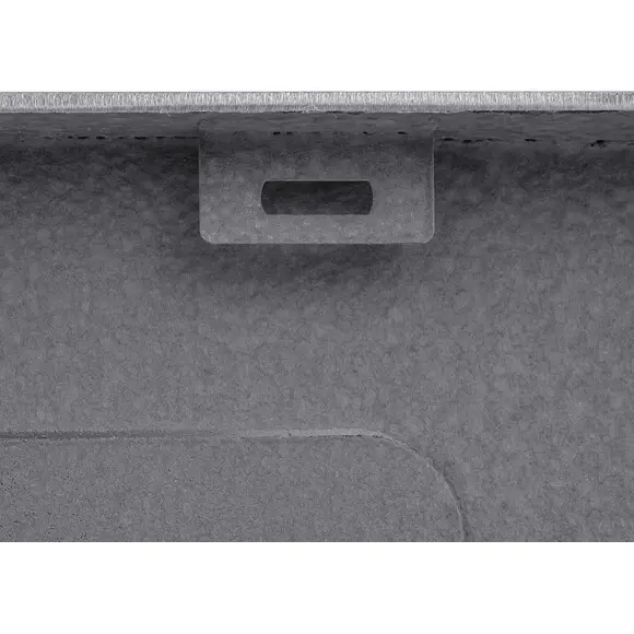 Кухонна мийка Kroner KRP Schwarze 6050HM PVD (Schwarze-6050HM, 60x50 см, 3.0/1.0 мм, з колландером та сифоном), Доступні розміри: 60x50, фото , изображение 4