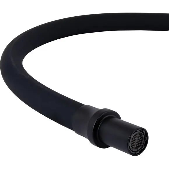 Смеситель для кухни Lidz Aria 020F3 Black Matt LDARI020F3BLA39212 (черный матовый, c гибким изливом и подключением питьевой воды), Цвет производителя: черный матовый, фото 7