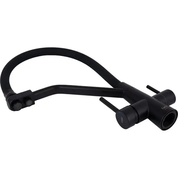Смеситель для кухни Lidz Aria 020F3 Black Matt LDARI020F3BLA39212 (черный матовый, c гибким изливом и подключением питьевой воды), Цвет производителя: черный матовый, фото 3