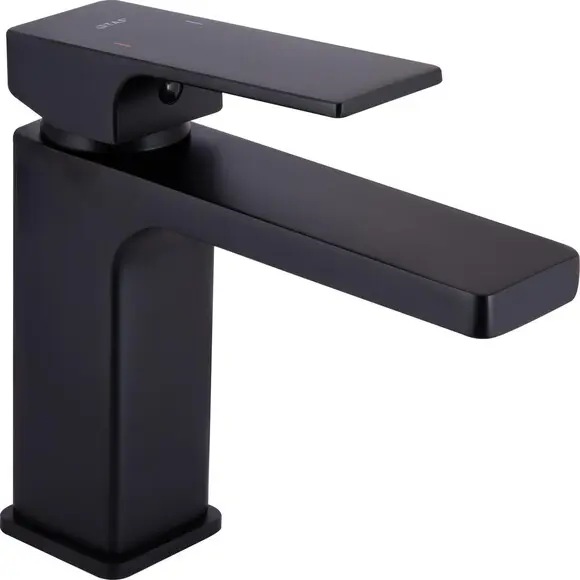 Змішувач для умивальника Qtap Gemini Black Matt QTGEM272BLM45690 (чорний матовий, з гігієнічним душем), Колір виробника: чорний матовий, фото , изображение 2