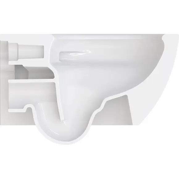 Безобідковий підлоговий унітаз Catalano Sfera 55 NewFlush 0514550001+5SCSTP000+9056080000 (воронкоподібний, з сидінням), фото , изображение 3