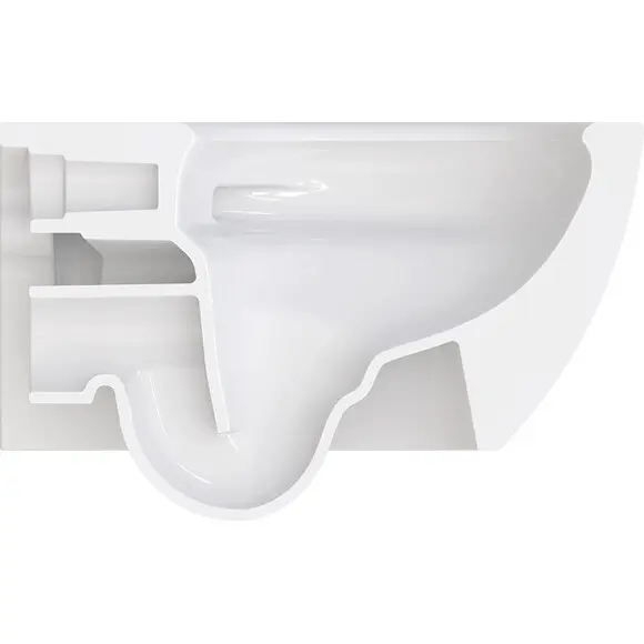 Безобідковий підвісний унітаз Catalano Sfera 54 NewFlush 1VSF54R00+5SCSTP000+9056060000 (воронкоподібний, з сидінням), фото , изображение 3