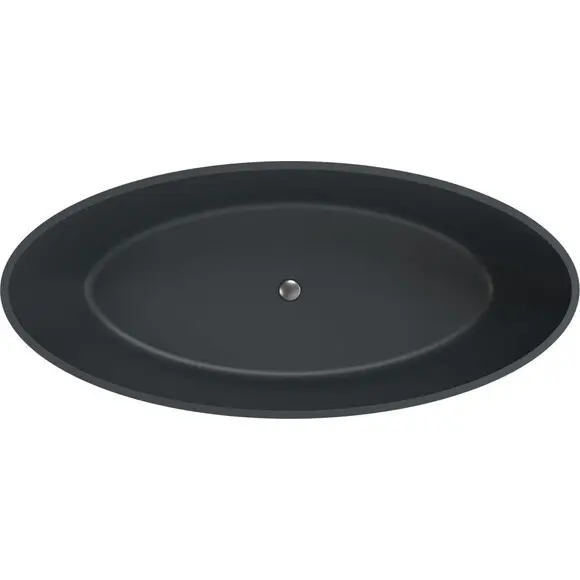 Мраморная ванна Miraggio Madonna Miramarble Matt Full RAL 8814340 (180x80 см, серая матовая, отдельностоящая), Цвет производителя: темно-серый матовый, Технология производства: Miramarble Full RAL, фото 3