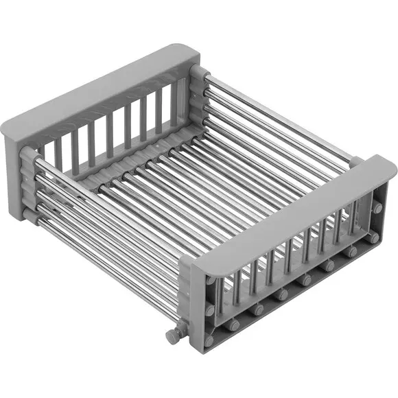 Кухонна мийка Kroner KRP Gebürstet 6050HM (Geburstet-6050HM, 60x50 см, 3.0/1.0 мм, з коландером та сифоном), Доступні розміри: 60x50, фото , изображение 8