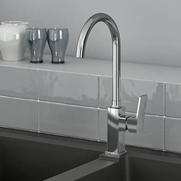 Змішувач для кухні Volle Toledo Chrome 1551.110101, фото , изображение 2