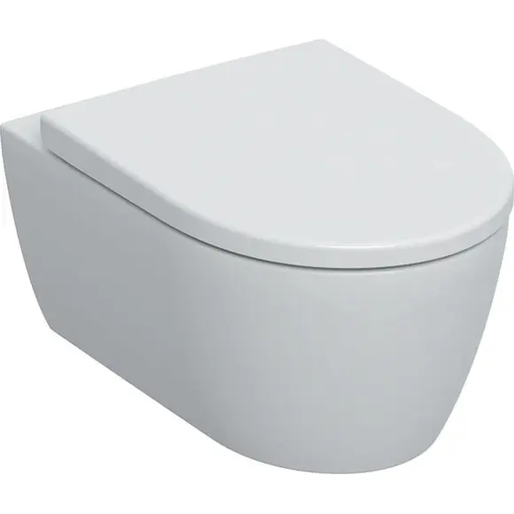 Безобідковий підвісний унітаз Geberit iCon Rimfree 501.664.00.1 (з сидінням), фото 