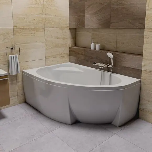 Акриловая ванна Ravak Asymmetric II 150 L CB31000000 (150x100 см, левая), Доступные размеры: 150 x 100 L, фото 