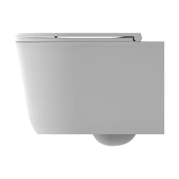 Безобідковий підвісний унітаз Devit Style Vortex Flush 320150 (воронкоподібний, з сидінням), фото , изображение 3