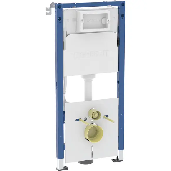 Інсталяція для унітазу Geberit Duofix Delta 458.126.00.2 (з прокладкою та кріпленням до стіни), фото 