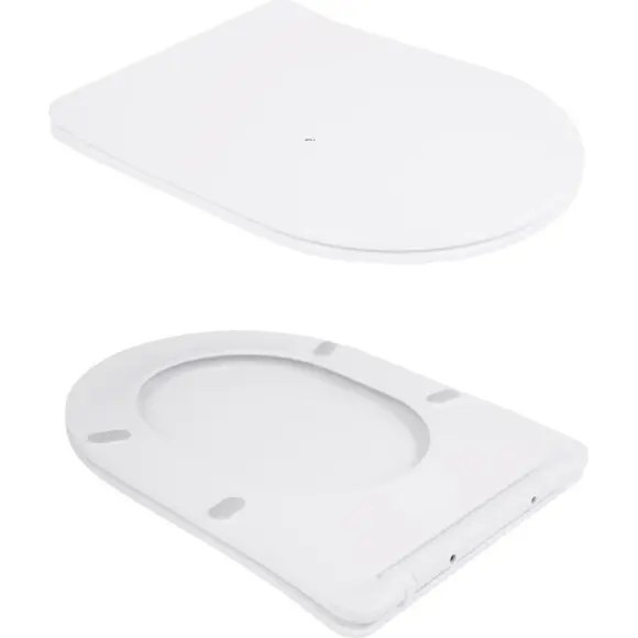 Безободковый подвесной унитаз Qtap Scorpio Ultra Quiet Rimless QT14332380AW (воронкообразный, с сиденьем), фото 7