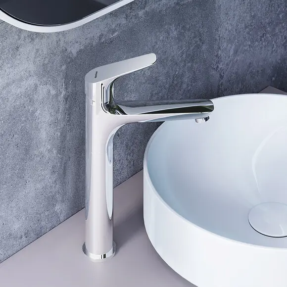Змішувач для умивальника Damixa Jupiter Chrome 770250001 (хром, високий), Колір виробника: хром, фото , изображение 2